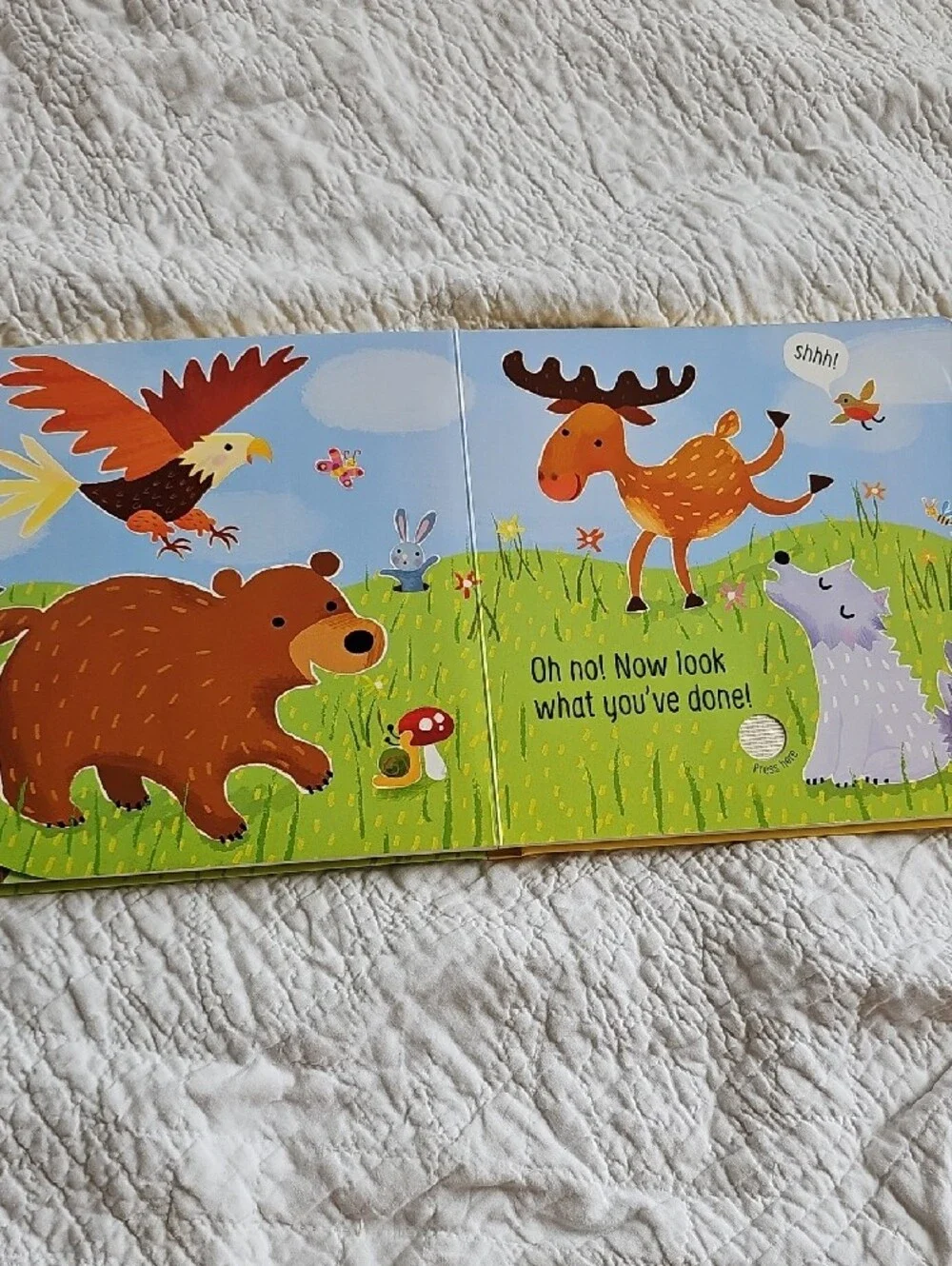 Born Yellow 'Don't Tickle the Bear!' Touchy-Feely Sound Book